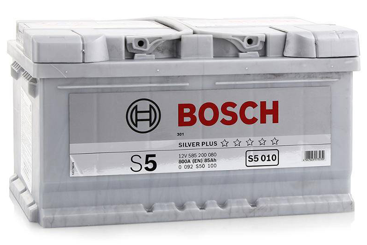 Аккумулятор автомобильный 85. Bosch 85 аккумулятор s5 010. Аккумулятор бош Сильвер s5. Bosch АКБ s5 010. Аккумулятор Bosch 80ah.